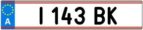 Truck License Plate
